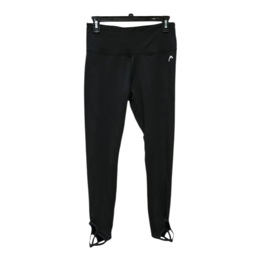 Head Cut Out Ankle Athletic Leggings Black 88% Polyester 12% Spandex Size M